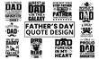 © TeeBundle - Father's Day Quotes Typography Design. Awesome Dad day text vector design for t-shirt, banner, poster, mug, etc