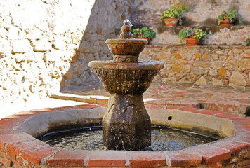 Poster - old garden fountain 