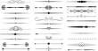 © Valandil - dividers, borders and frame lines vector set, icon, symbol, logo, clipart, isolated. vector illustration. vector illustration isolated on white background.