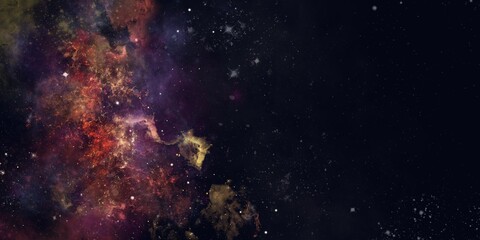 Galaxy background. Nebula in the space. Stars and milky way