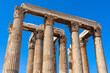 Ancient Temple of Olympian Zeus close-up, Athens, Greece