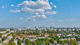 Fototapeta Na sufit - Warszawa, panorama centrum miasta z Bielan