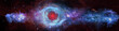 Panoramic space background, helix eye galactic. Elements of this image furnished by NASA.