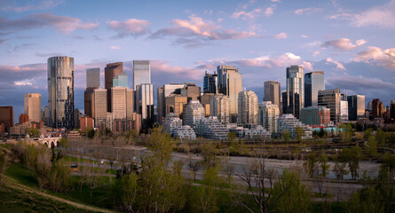 Calgary skyline panoramic