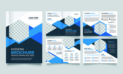 Wall Mural - Corporate business presentation backgrounds design template and page layout design for brochure ,book , magazine, annual report and company profile , graphic elements design concept For Business.	