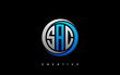 SAC Letter Initial Logo Design Template Vector Illustration
