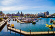 View of Victoria Inner Harbour and British Columbia Provincial Parliament Building,March 2016: Vancouver Island, BC, CANADA,