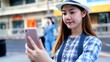 © anon - Traveler Asian blogger women travel in Bangkok, Thailand, beautiful female using mobile phone make vlog and live in social media .woman tourist making video call with smartphone.