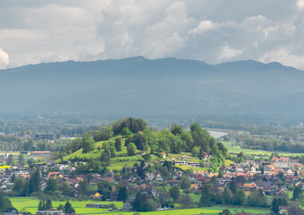 village in a hill