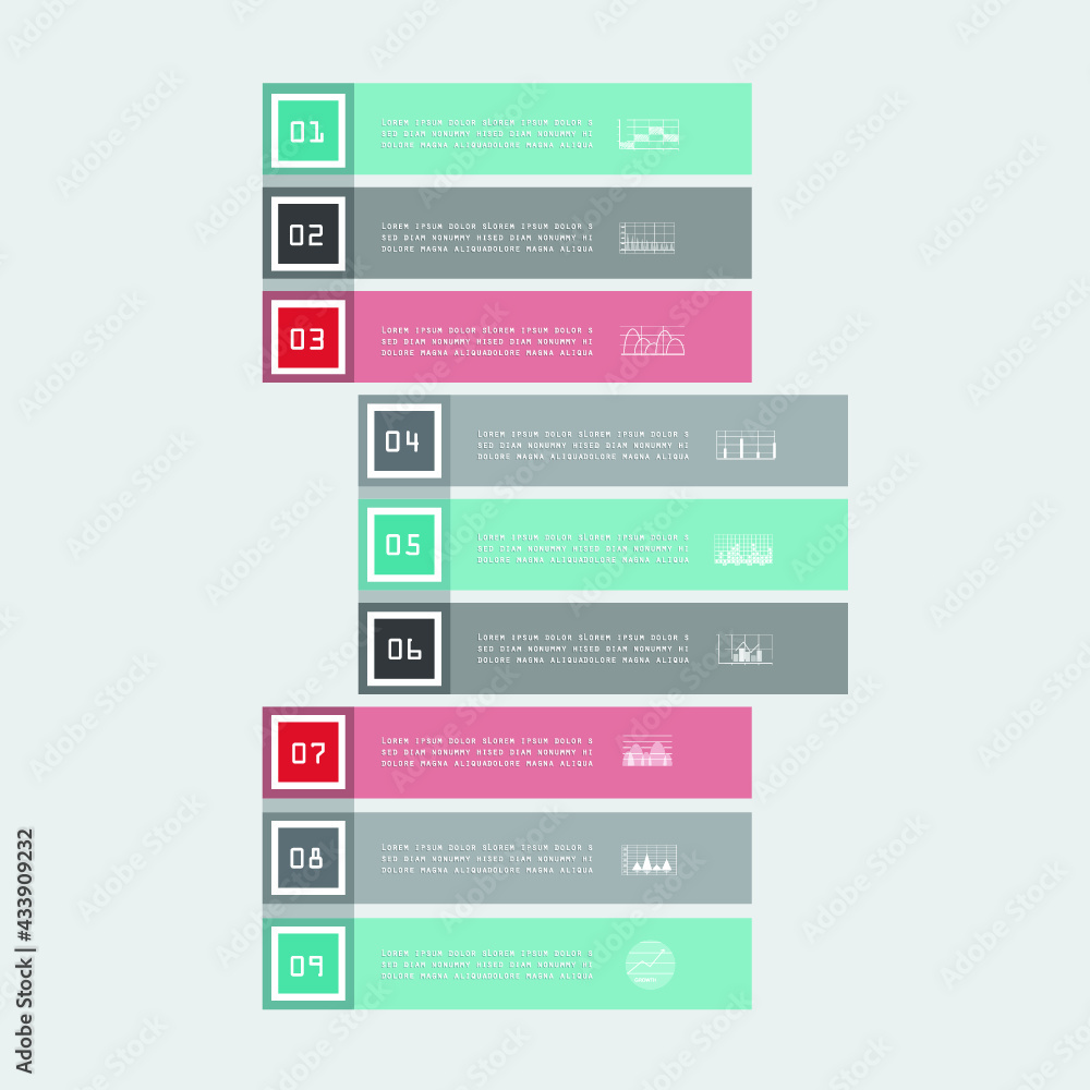 Infographics design vector. Modern infographic design templatet presentation