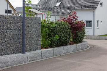 Wall Mural - modern garden area of houses