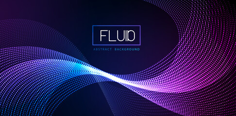 Modern minimal abstract fluid background. Neon disco party background