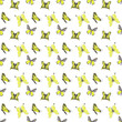 © Nadja - Yellow watercolor butterfly seamless pattern on a white background. Butterflies' endless print. Cute butterflies illustration. Cute colorful hand-drawn butterfly backdrop. Bright wallpaper.