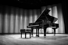 Beautiful Piano In Concert Hall