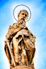 Wall Mural - Sculpture and carved stone details of the Cathedral of Murcia