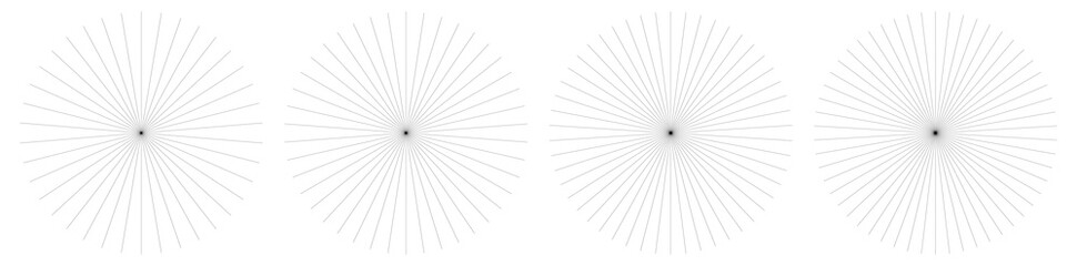 Poster - Radial lines, stripes. Radiating streaks, strips. Beams, rays, starburst, sunburst element