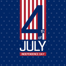 4th Of July - Usa Independence Day, Holiday Banner Or Social Media Post Template