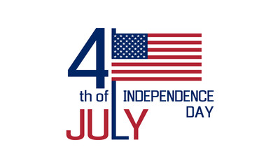 Wall Mural - 4th of july - usa independence day, holiday banner or social media post template