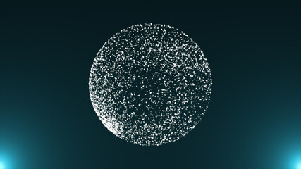 Wall Mural - snow globe particle technology background