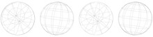 Sphere, Orb, Ball With Wireframe, Grid, Mesh Surface