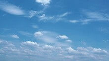 Blue Sky And Cloud Time Lapse Video Footage