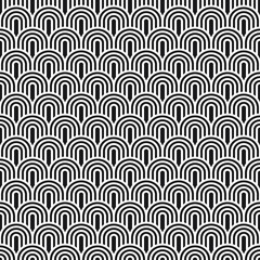 Art-Deco pattern, arches. Vector seamless pattern, made in Art-Deco style.