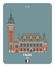 City Hall In Calais, France