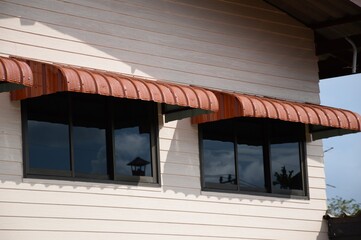 rainproof awning of slide window