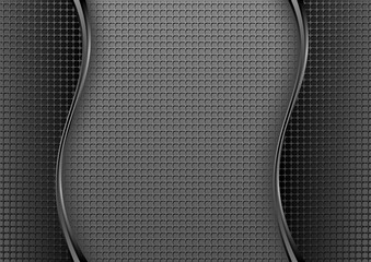 Poster - 3d background with grid pattern