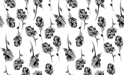 Seamless flowers pattern, summer floral design