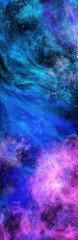 Wall Mural - Space Abstract Galaxy art Banner. Vector design.