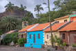 Casas familiares en Ciudad Velha, en la isla de Santiago de Cabo Verde