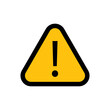 © Matias - Alert icon. Danger symbol. Flat Vector illustration attention sign with exclamation mark icon. Risk sign.