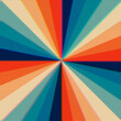 A regular radial pattern of stripes (rays) of varying colors (faux leather palette from 1970s illustrations), with scanlines as in a distorted tv transmission.
