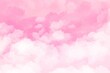 © orchidart - Hand painted watercolor background pink with sky and clouds shape