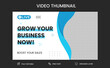 Youtube live stream video thumbnail for marketing agency | video thumbnail | Youtube thumbnail