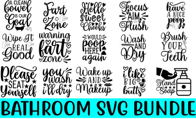 bathroom svg bundle