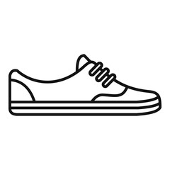 Wall Mural - Running light shoes icon, outline style