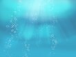 Hintergrund leuchtend türkis blau Meer Wasser Lagune Strahlen der Sonne Luftblasen aufsteigen stilvoll Wand Dekoration Panorama maritim sommer Sonne Urlaub Ozean Design zeitlos Lichtstrahlen Schimmer
