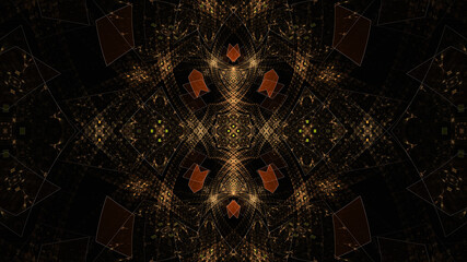 Wall Mural - 3d effect - abstract fractal pattern