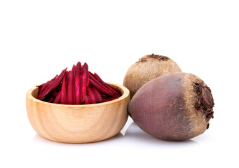 Canvas Print - beetroot isolated on white background