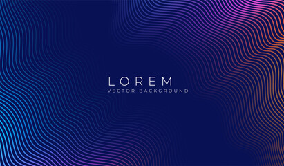 Vector simple background with color abstract wave