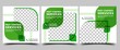 Set of Social Media Post Templates for Pest Control Services. Modern Banner With Abstract Green Shape and Place For the Photo. Usable For Social Media, Flyers, Banners, and Websites.