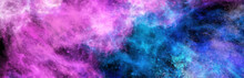 Space Abstract Galaxy Art Banner. Vector Design.