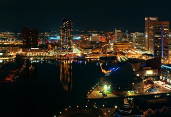 Fototapete - Baltimore inner harbor