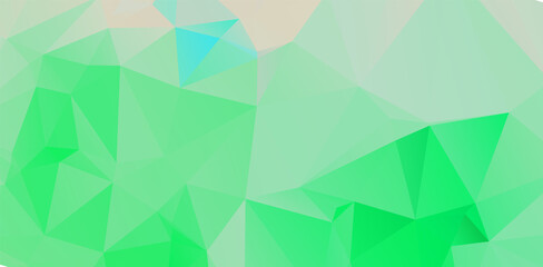 Green vivid geometric abstract bright green blurred mosaic wallpaper with triangle shapes for banner