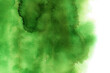 水彩テクスチャ背景(緑色) 水彩紙に広がる緑の絵具