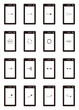© オノノアヲオ - 矢印　スマホ　複数素材