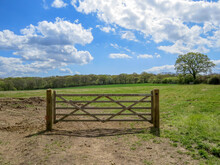 An Odd Gate To A Field Without A Fence Or Wire