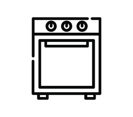 Canvas Print - Oven icon